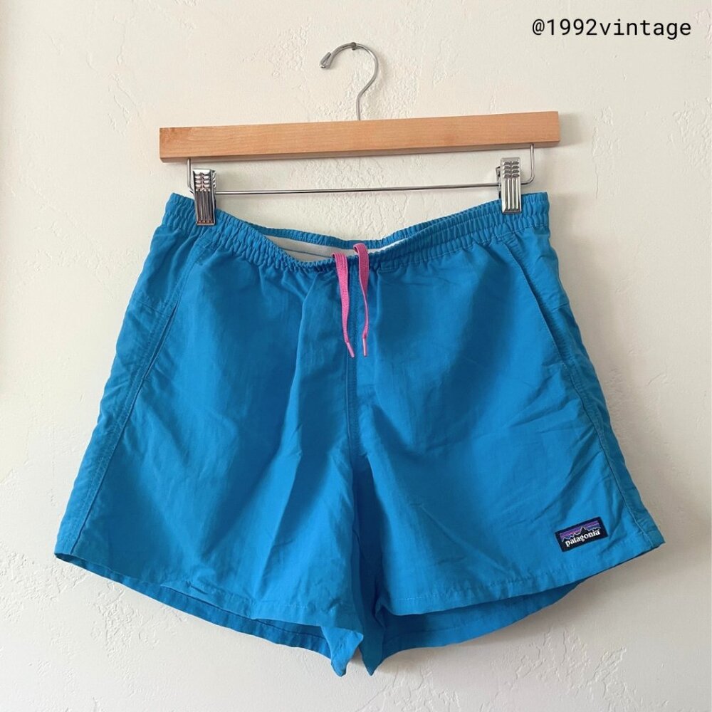 PATAGONIA Women's Baggies Shorts 5" Recycled Nylon Blue  | Size S